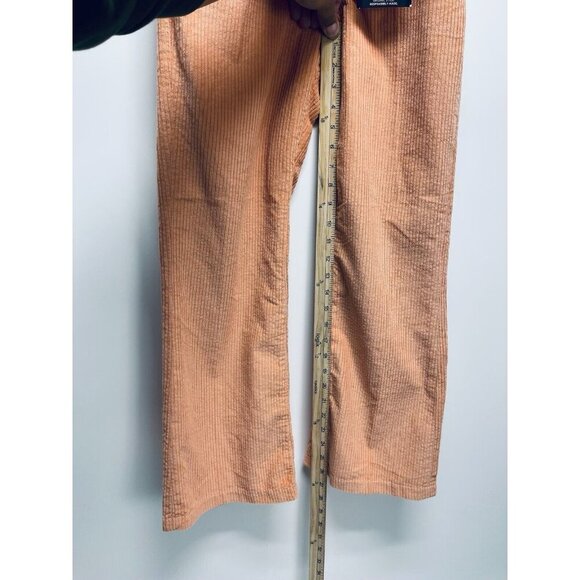 Levi's Pants Corduroy Sz 25x27 Women’s High Rise Math Club Flare Trouser Orange - Picture 8 of 10